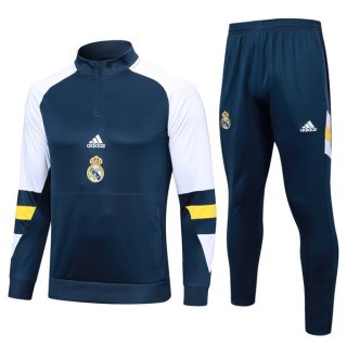Sudadera De Training Real Madrid 2024 Azul Blanco Sudadera De Training Real Madrid 2024 Azul Blanco