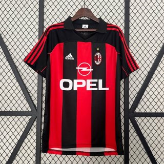 Tailandia Camiseta AC Milan Primera Equipación Retro 2000 2002 Tailandia Camiseta AC Milan Primera Equipación Retro 2000 2002