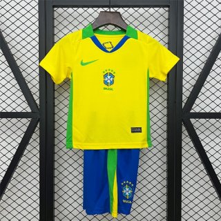 Camiseta Brasil Primera Equipación Niño 2025 Camiseta Brasil Primera Equipación Niño 2025