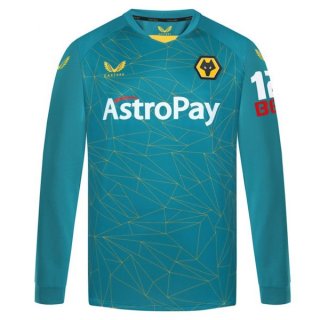 Tailandia Camiseta Wolves Segunda Equipación ML 2022/2023 Tailandia Camiseta Wolves Segunda Equipación ML 2022/2023