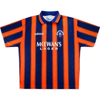 Segunda Equipación Tailandia Camiseta Rangers Retro 1993 1994 Naranja Segunda Equipación Tailandia Camiseta Rangers Retro 1993 1994 Naranja