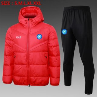 Abrigo Plumón Napoli Conjunto Completo 2024/2025 Rojo Abrigo Plumón Napoli Conjunto Completo 2024/2025 Rojo