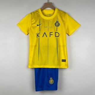 Camiseta Al-Nassr FC Primera Equipación Niño 2023/2024 Camiseta Al-Nassr FC Primera Equipación Niño 2023/2024