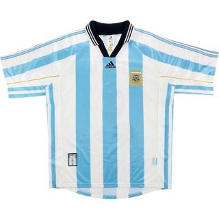 Primera Equipación Tailandia Camiseta Argentina Retro 1998 Azul Primera Equipación Tailandia Camiseta Argentina Retro 1998 Azul