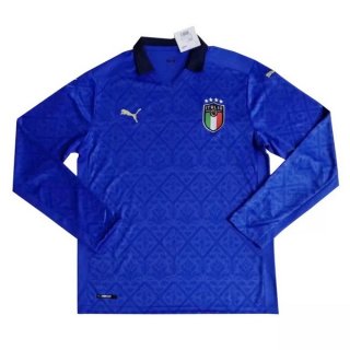 Primera Equipación Tailandia Camiseta Italia ML 2020 Azul Primera Equipación Tailandia Camiseta Italia ML 2020 Azul