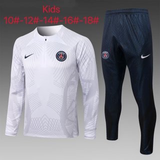 Niños Sudadera De Training PSG 2023 Blanco 2 Niños Sudadera De Training PSG 2023 Blanco 2