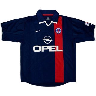 Primera Equipación Tailandia Camiseta Paris Saint Germain Retro 2001 2002 Azul Primera Equipación Tailandia Camiseta Paris Saint Germain Retro 2001 2002 Azul