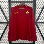 Tailandia Camiseta Roma Primera Equipación ML Retro 2017-2018