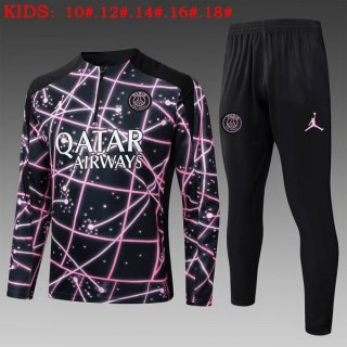 Ninos Sudadera De Training PSG 2025/2026 Negro Rosa 3 Ninos Sudadera De Training PSG 2025/2026 Negro Rosa 3