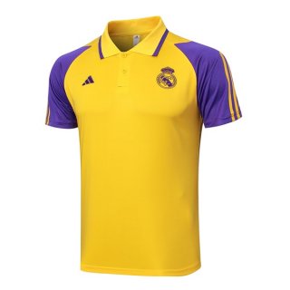 Polo Real Madrid 2024/2025 Amarillo Purpura Polo Real Madrid 2024/2025 Amarillo Purpura