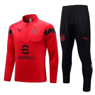 Sudadera De Training AC Milan 2023/2024 Rojo Sudadera De Training AC Milan 2023/2024 Rojo