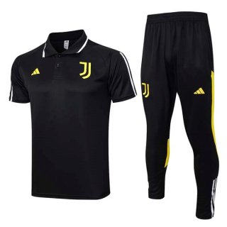 Polo Juventus Conjunto Completo 2023/2024 Negro Polo Juventus Conjunto Completo 2023/2024 Negro