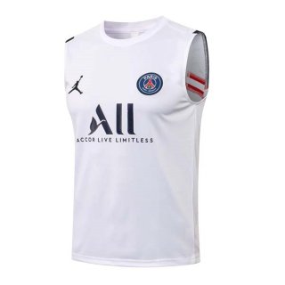 Camiseta Paris Saint Germain Sin Mangas 2022 Blanco Camiseta Paris Saint Germain Sin Mangas 2022 Blanco