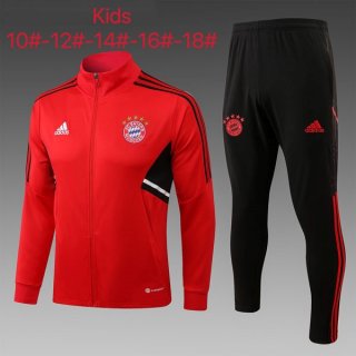Niños Chandal Bayern Munich 2023 Rojo Negro Niños Chandal Bayern Munich 2023 Rojo Negro