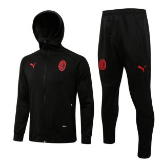 Chandal Con Capucha AC Milan 2022/2023 Negro Chandal Con Capucha AC Milan 2022/2023 Negro