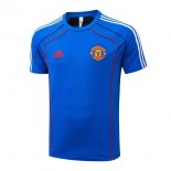 Camiseta Entrenamiento Manchester United 2025/2026 Azul 3