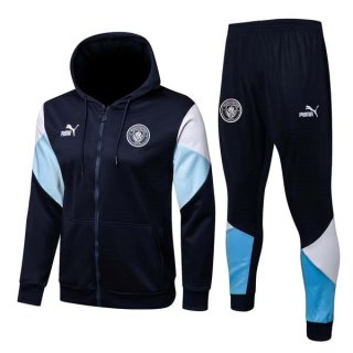 Chandal Con Capucha Manchester City 2022 Negro Azul Chandal Con Capucha Manchester City 2022 Negro Azul
