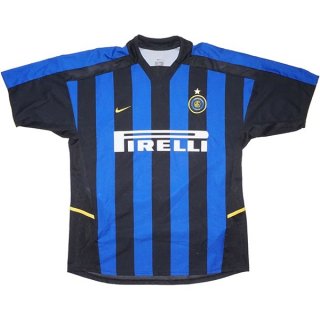 Primera Equipación Tailandia Camiseta Inter Milan Retro 2002 2003 Azul Primera Equipación Tailandia Camiseta Inter Milan Retro 2002 2003 Azul
