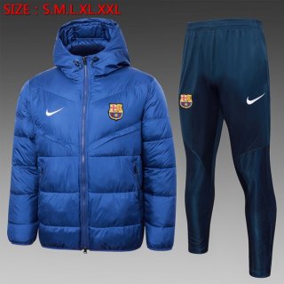 Abrigo Plumón Barcelona Conjunto Completo 2024/2025 Azul Abrigo Plumón Barcelona Conjunto Completo 2024/2025 Azul