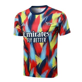 Camiseta Entrenamiento Arsenal 2025/2026 Azul Rojo 3  Camiseta Entrenamiento Arsenal 2025/2026 Azul Rojo 3