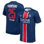 Tailandia Camiseta Paris Saint Germain Primera Equipación Champions of Europe 2025