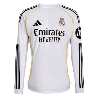Tailandia Camiseta Real Madrid Primera Equipación ML 2025/2026 Tailandia Camiseta Real Madrid Primera Equipación ML 2025/2026