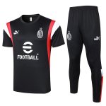Tailandia Camiseta AC Milan Conjunto Completo 2024 Negro Tailandia Camiseta AC Milan Conjunto Completo 2024 Negro