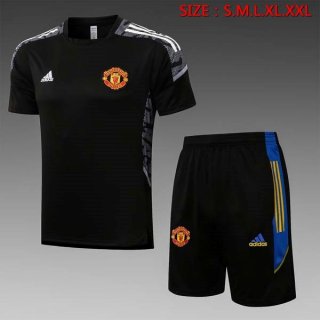 Camiseta Entrenamiento Manchester United Conjunto Completo 2022 Negro 1 Camiseta Entrenamiento Manchester United Conjunto Completo 2022 Negro 1