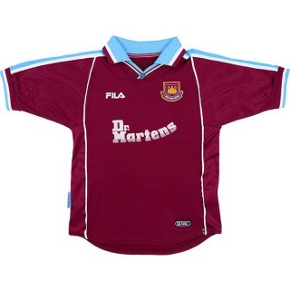 Primera Equipación Tailandia Camiseta West Ham United FILA Retro 1999 2000 Rojo Primera Equipación Tailandia Camiseta West Ham United FILA Retro 1999 2000 Rojo