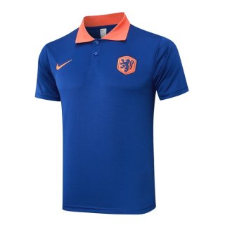 Polo Países Bajos 2024/2025 Azul Naranja 2 Polo Países Bajos 2024/2025 Azul Naranja 2